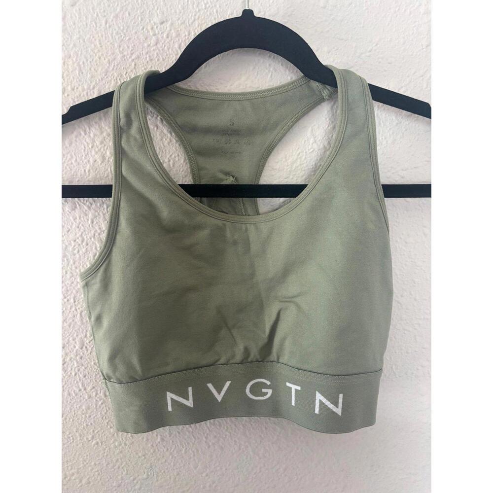 NVGTN greeen sports bra size S. No pads